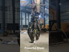 হাইড্রোলিক খননকারী ধাতু লোহা স্ক্র্যাপ কাটার মেশিন স্টেইনলেস স্টীল বার কাটার