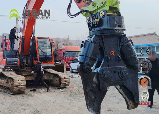 JSD280F Excavator Metal Shears কংক্রিট উপাদান পুনর্ব্যবহার সর্বোচ্চ দক্ষতা জন্য সহজ মাথা সমন্বয়