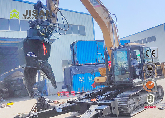 R210lc এক্সক্যাভেটর স্ক্র্যাপ কাটিং শিয়ারিং মেশিন, হাইড্রোলিক ডেমোলিশন শিয়ার্স