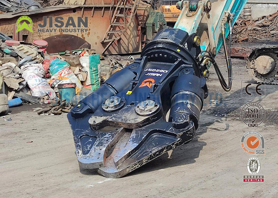 50mm ব্লেড পুরুত্ব 100mm সিলিন্ডার বোর সহ হেভি ডিউটি ​​এক্সক্যাভেটর মেটাল শিয়ার্স