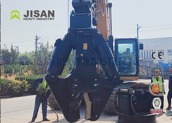 JSD280F Excavator Metal Shears কংক্রিট উপাদান পুনর্ব্যবহার সর্বোচ্চ দক্ষতা জন্য সহজ মাথা সমন্বয়