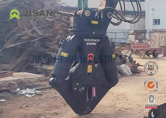 JSD280F Excavator Metal Shears কংক্রিট উপাদান পুনর্ব্যবহার সর্বোচ্চ দক্ষতা জন্য সহজ মাথা সমন্বয়