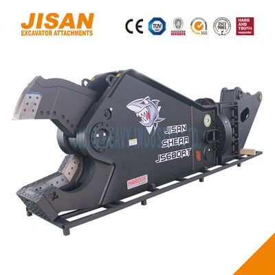 JS800RT Excavator মেটাল কাঁচি সহজ ব্লেড প্রতিস্থাপন এবং সর্বোচ্চ শক্তি জন্য পরিধান প্রতিরোধী ইস্পাত