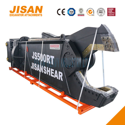 JS800RT Excavator মেটাল কাঁচি সহজ ব্লেড প্রতিস্থাপন এবং সর্বোচ্চ শক্তি জন্য পরিধান প্রতিরোধী ইস্পাত