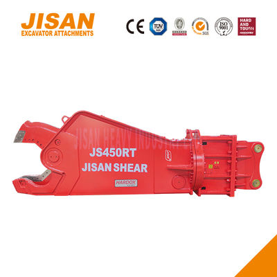 ভারী কাজের জন্য 1500 টন পর্যন্ত কাটার শক্তি এবং বর্ধিত সিলিন্ডারের আকার সহ শক্তিশালী খননকারী ধাতব কাঁচি