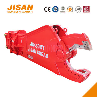 ভারী কাজের জন্য 1500 টন পর্যন্ত কাটার শক্তি এবং বর্ধিত সিলিন্ডারের আকার সহ শক্তিশালী খননকারী ধাতব কাঁচি