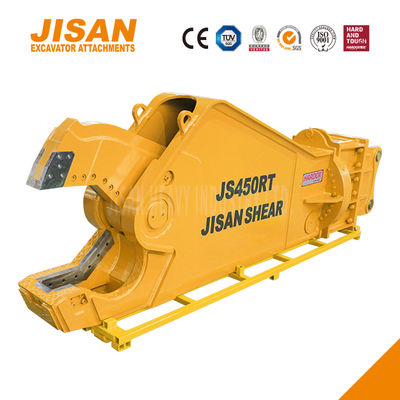 ভারী কাজের জন্য 1500 টন পর্যন্ত কাটার শক্তি এবং বর্ধিত সিলিন্ডারের আকার সহ শক্তিশালী খননকারী ধাতব কাঁচি