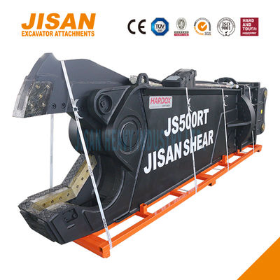 ভারী কাজের জন্য 1500 টন পর্যন্ত কাটার শক্তি এবং বর্ধিত সিলিন্ডারের আকার সহ শক্তিশালী খননকারী ধাতব কাঁচি