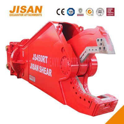 ভারী কাজের জন্য 1500 টন পর্যন্ত কাটার শক্তি এবং বর্ধিত সিলিন্ডারের আকার সহ শক্তিশালী খননকারী ধাতব কাঁচি