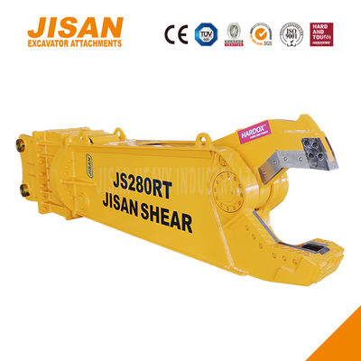 খননকারীর ধাতব কাঁচি ৩৬০ ডিগ্রী ঘূর্ণন এবং সর্বোচ্চ দক্ষতার জন্য বর্ধিত সিলিন্ডার আকার