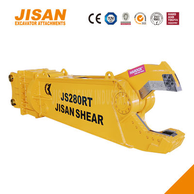 খননকারীর ধাতব কাঁচি ৩৬০ ডিগ্রী ঘূর্ণন এবং সর্বোচ্চ দক্ষতার জন্য বর্ধিত সিলিন্ডার আকার