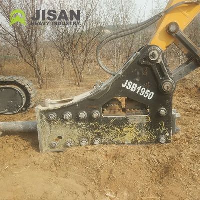 খননকারীর জন্য 160-180kg/cm2 অপারেটিং চাপ, 150-190l/min তেল প্রবাহ এবং 350-500bpm আঘাতের হার সহ হাইড্রোলিক রক ব্রেকার