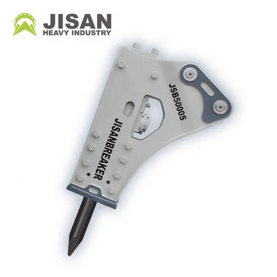 খননকারীর জন্য 160-180kg/cm2 অপারেটিং চাপ, 150-190l/min তেল প্রবাহ এবং 350-500bpm আঘাতের হার সহ হাইড্রোলিক রক ব্রেকার