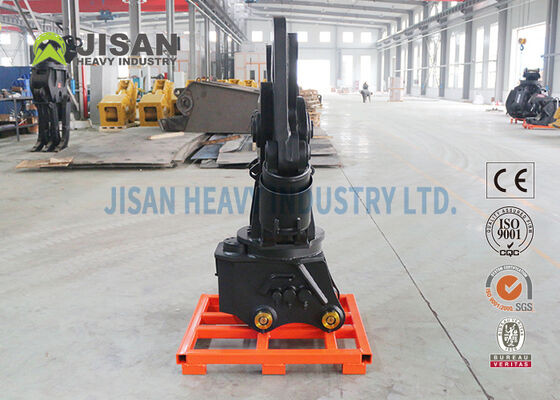 ৩৬০ ডিগ্রি হাইড্রোলিক ঘূর্ণন এবং প্রতিস্থাপনযোগ্য ব্লেড সহ খননকারী ধাতব কাঁচিগুলি ধ্বংস ও পুনর্ব্যবহারের জন্য অপারেশন