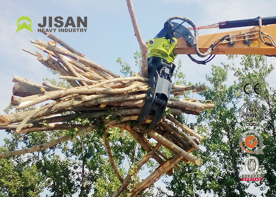 ডাবল লিংকেজ রোটেটিং হাইড্রোলিক লগ গ্র্যাপল ১৮০০মিমি জJaw খোলার জন্য CAT 336 এক্সকাভেটর