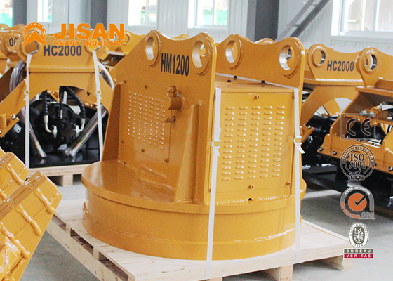 ক্রেন মেটাল স্ক্র্যাপের জন্য 1600kg 3600lb 1.2m 47in হাইড্রোলিক রাউন্ড লিফটিং ইলেক্ট্রোম্যাগনেট